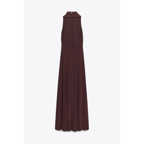 ZARA LONG BACKLESS DRESS - Picture 5 of 6